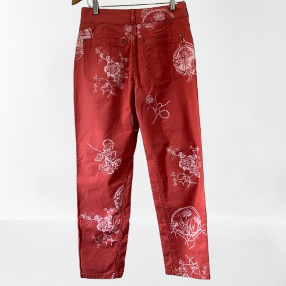 Pilcro Anthropologie‎ The Wandered Printed Relaxed Leg Cotton Pants Size 27 - Picture 7 of 11